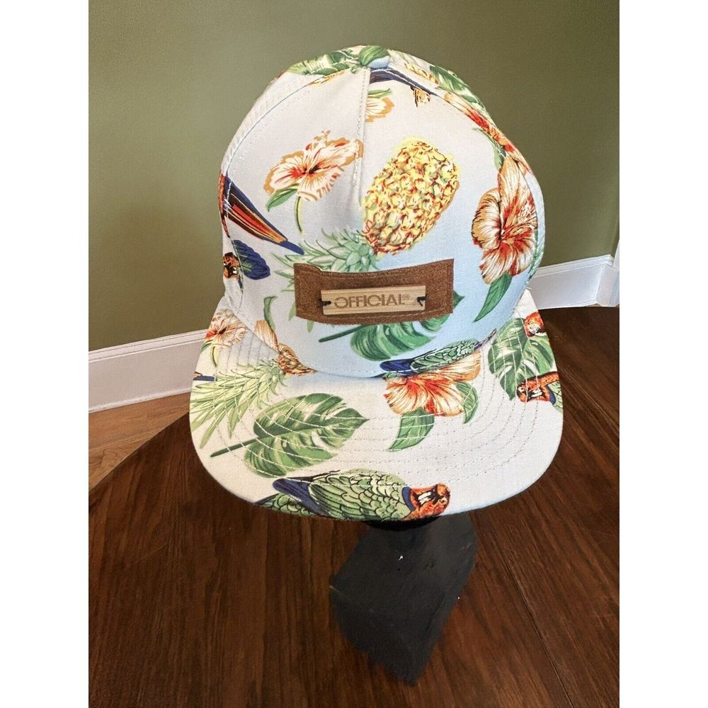 Official Brand Baseball Cap Flowers‎ Birds Parrot  Pineapple Hawaiian